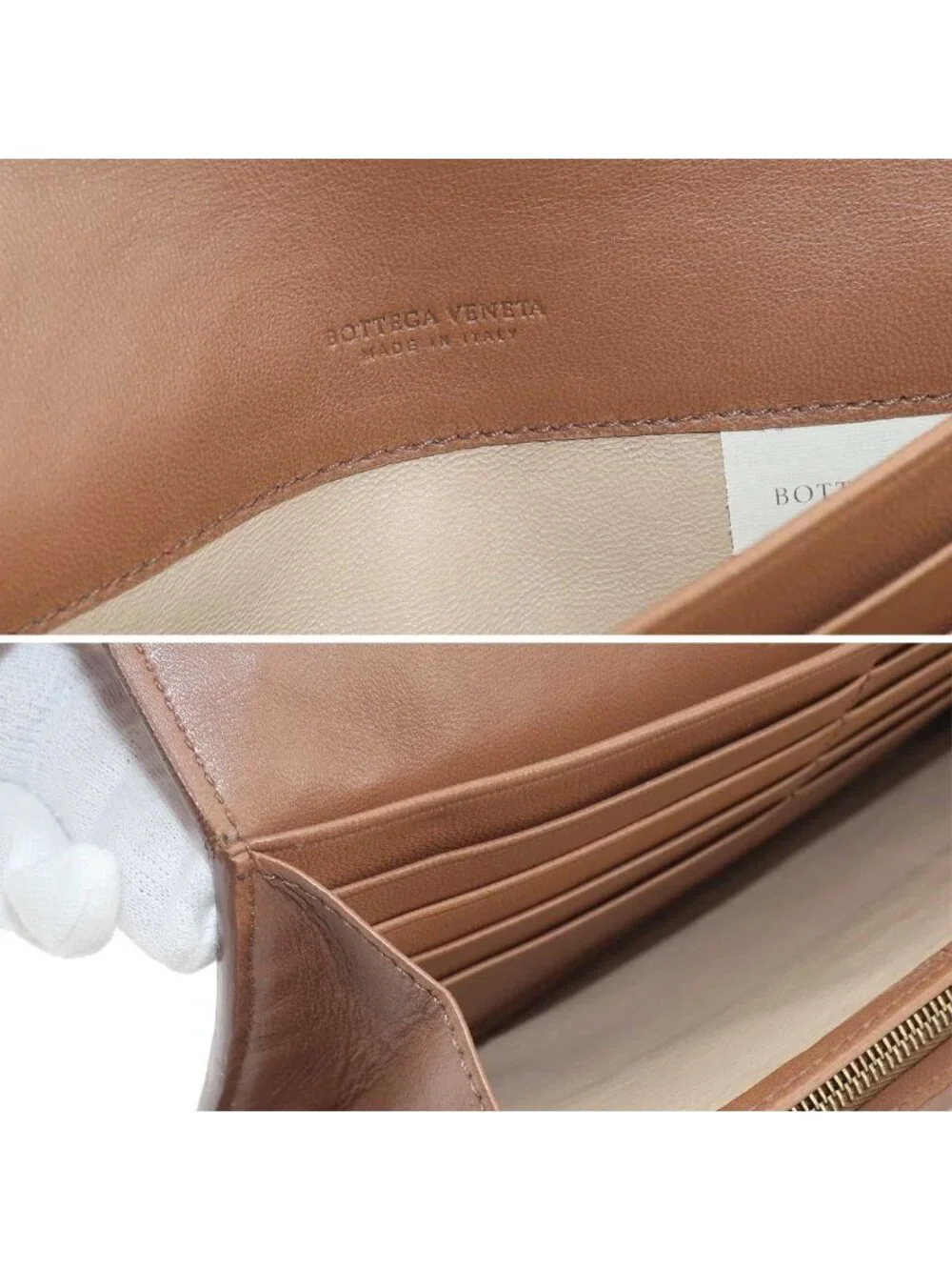 Bottega Veneta Intrecciato Bifold Wallet Leather Brown